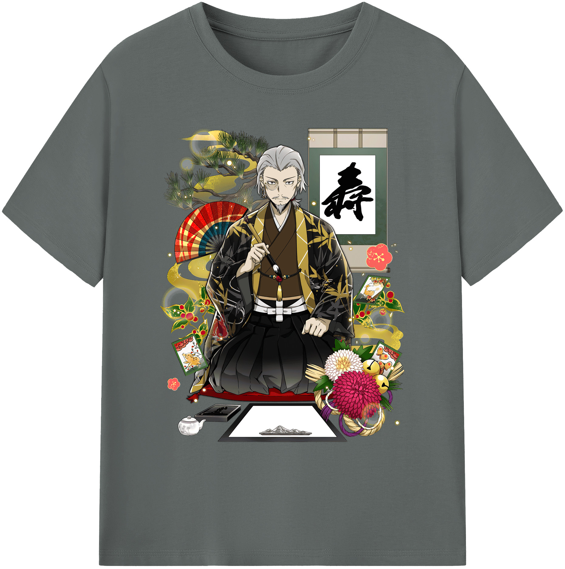 （画像用） 文豪ストレイドッグス Bungo Stray Dogs 綿100％ メンズ半袖Tシャツ｜肌触りやわらか＆通気性